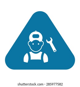 Vector illustration of modern auto repair icon