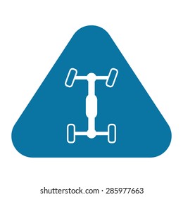 Vector illustration of modern auto repair icon