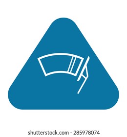 Vector illustration of modern auto repair icon