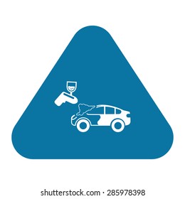 Vector illustration of modern auto repair icon
