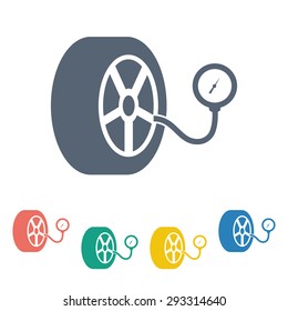 Vector illustration of modern auto repair icon