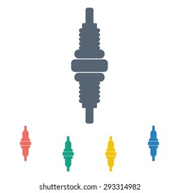 Vector illustration of modern auto repair icon