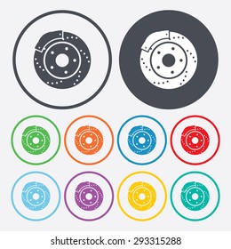 Vector illustration of modern auto repair icon