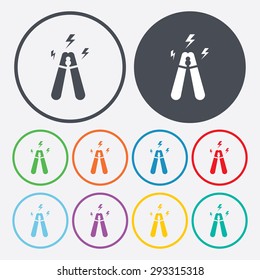 Vector illustration of modern auto repair icon