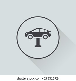 Vector illustration of modern auto repair icon