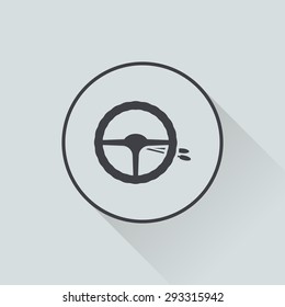 Vector illustration of modern auto repair icon