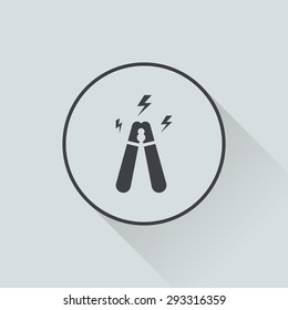 Vector illustration of modern auto repair icon