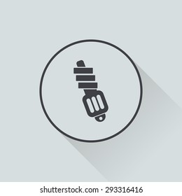 Vector illustration of modern auto repair icon