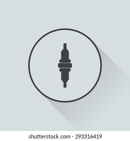 Vector illustration of modern auto repair icon