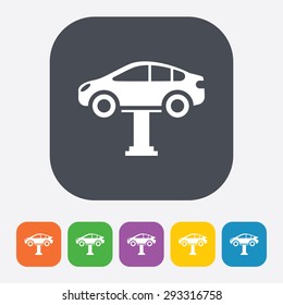 Vector illustration of modern auto repair icon