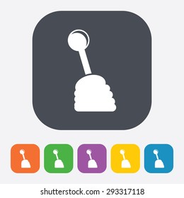 Vector illustration of modern auto repair icon