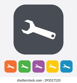 Vector illustration of modern auto repair icon