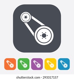 Vector illustration of modern auto repair icon