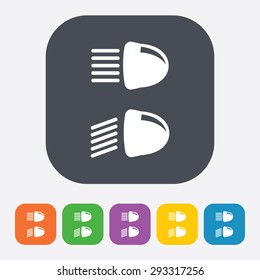 Vector illustration of modern auto repair icon