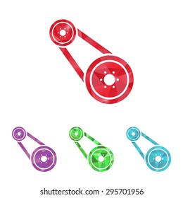 Vector illustration of modern auto repair icon