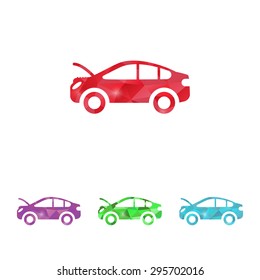 Vector illustration of modern auto repair icon