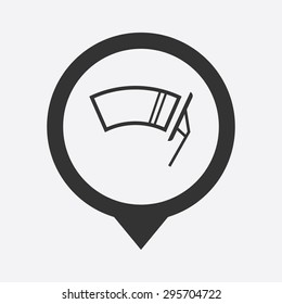 Vector illustration of modern auto repair icon