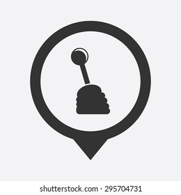 Vector illustration of modern auto repair icon
