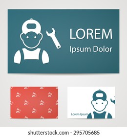 Vector illustration of modern auto repair icon