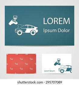 Vector illustration of modern auto repair icon