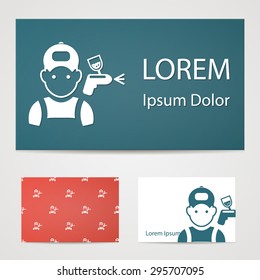 Vector illustration of modern auto repair icon