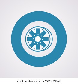 Vector illustration of modern auto repair icon