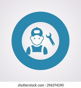 Vector illustration of modern auto repair icon