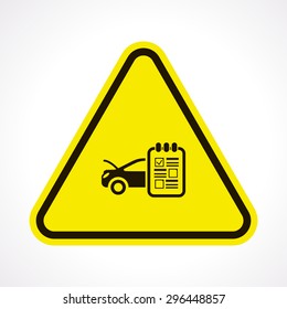 Vector illustration of modern auto repair icon