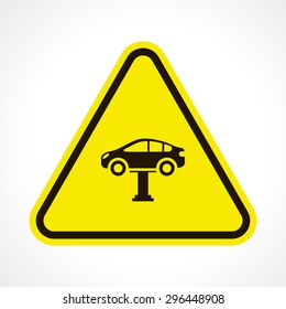 Vector illustration of modern auto repair icon