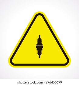 Vector illustration of modern auto repair icon
