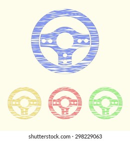 Vector illustration of modern auto repair icon