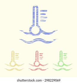 Vector illustration of modern auto repair icon