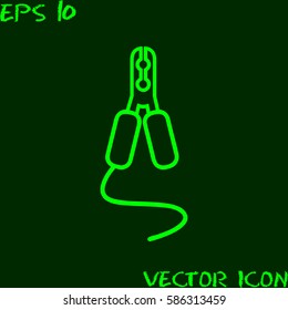 Vector illustration of modern auto repair icon