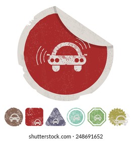 vector illustration of modern b lack icon signaling