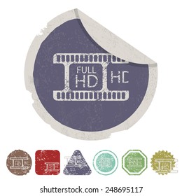 vector illustration of modern b lack icon frame cinema
