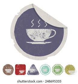 vector illustration of modern b lack icon coffee