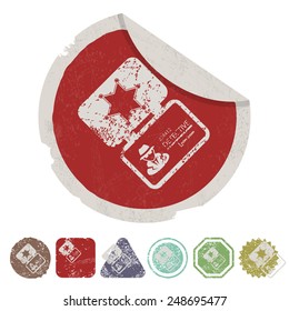 vector illustration of modern b lack icon police