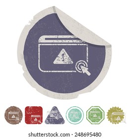vector illustration of modern b lack icon virus