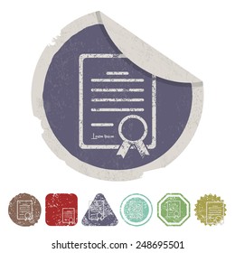 vector illustration of modern b lack icon guarantee