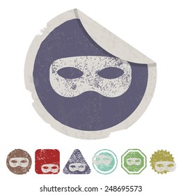 vector illustration of modern b lack icon mask movie vector illustration of modern b lack icon mask movie