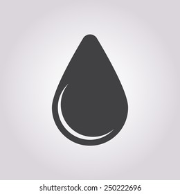 vector illustration of modern b lack icon drop