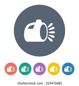 vector illustration of modern b lack icon lantern