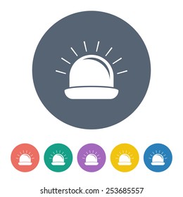 vector illustration of modern b lack icon flasher