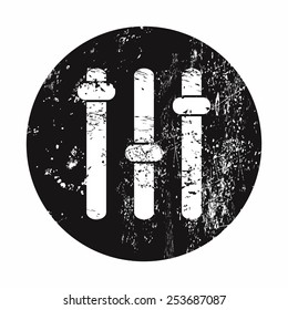 vector illustration of modern b lack icon volume