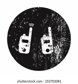 vector illustration of modern b lack radio 
