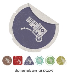 vector illustration of modern b lack icon medicines