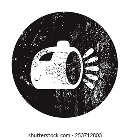vector illustration of modern b lack icon lantern