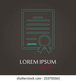 vector illustration of modern b lack icon guarantee