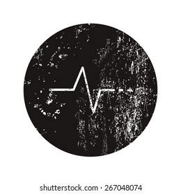 vector illustration of modern b lack icon pulse