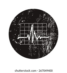 vector illustration of modern b lack icon pulse